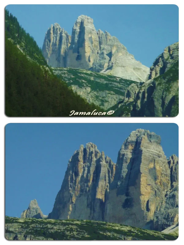 Dobbiaco - Punto panoramico delle Tre cime di Lavaredo nella Val di Landro